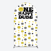 Lofaris Smile Emoticon One Happy Dude Birthday Arch Backdrop
